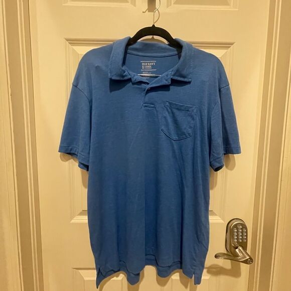 Old Navy L Blue Polo Style Tee! - Picture 3 of 7